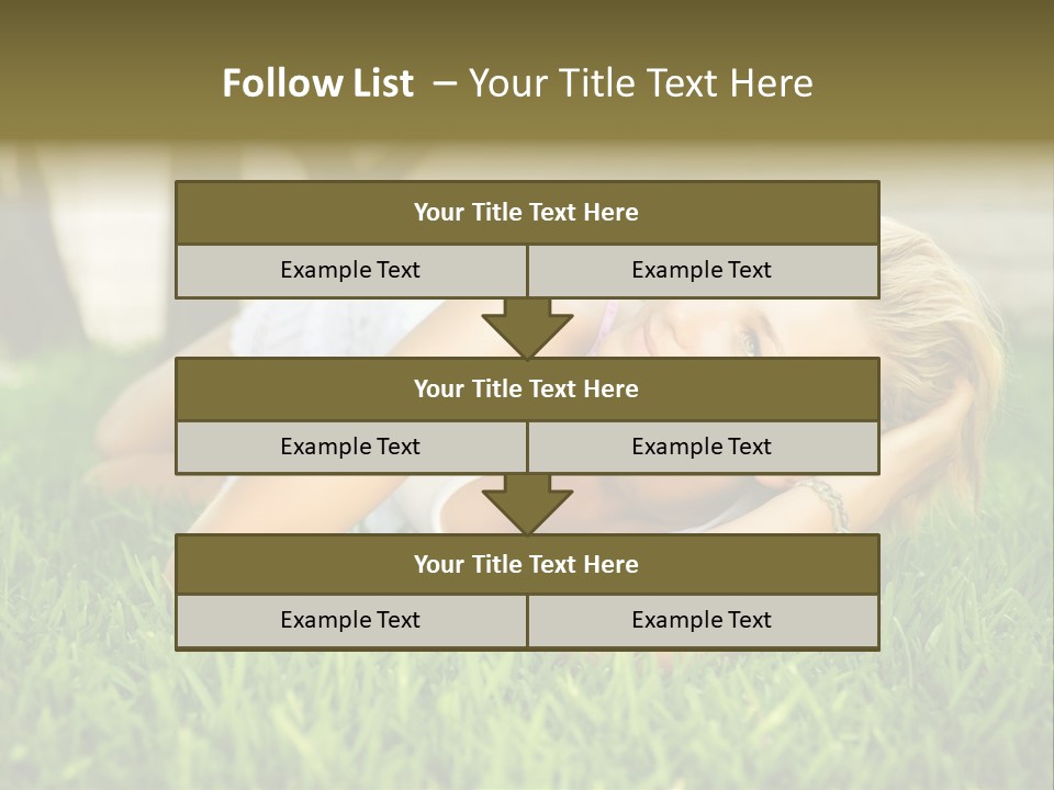 People Lawn Spring PowerPoint Template