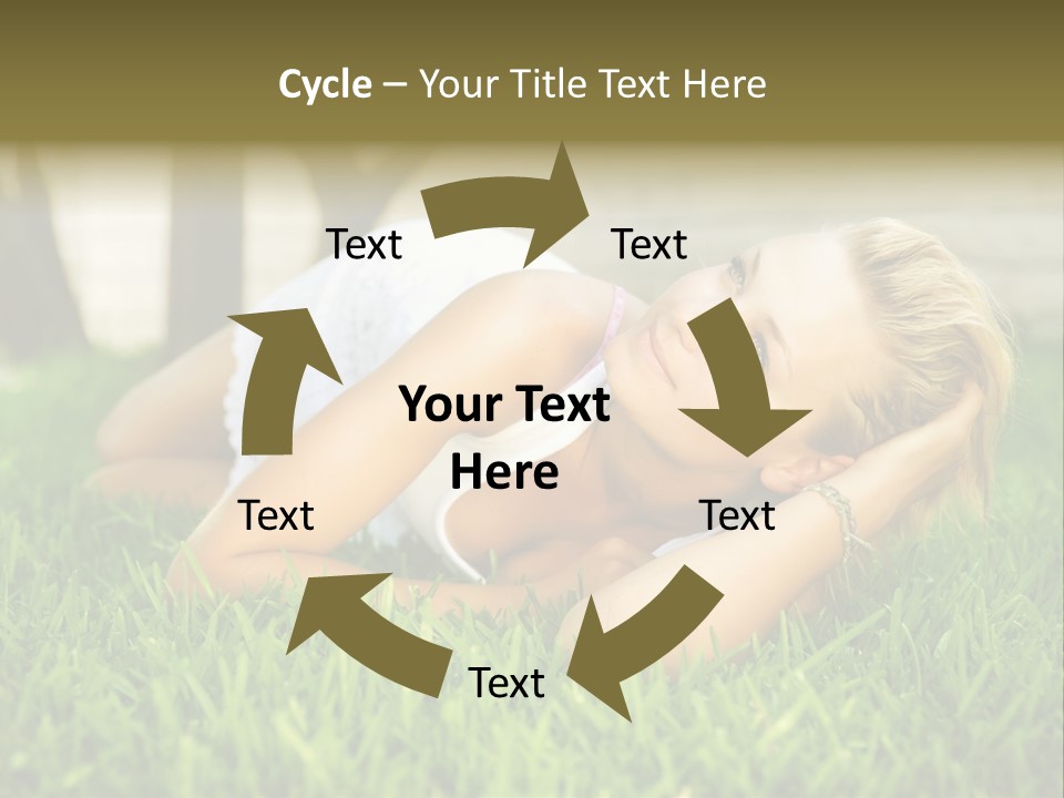 People Lawn Spring PowerPoint Template