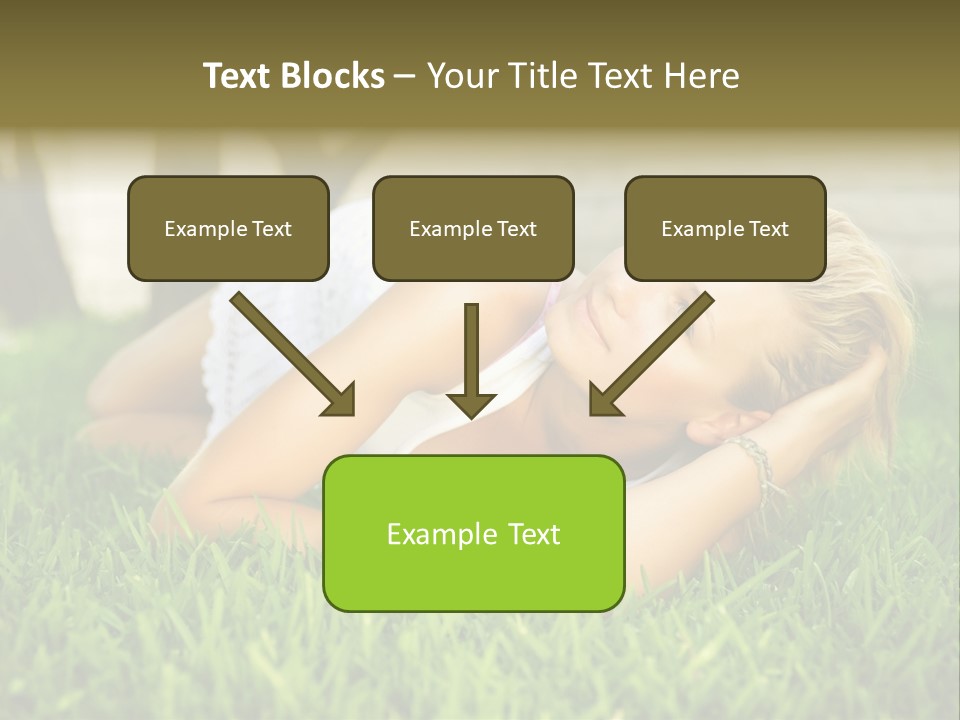 People Lawn Spring PowerPoint Template