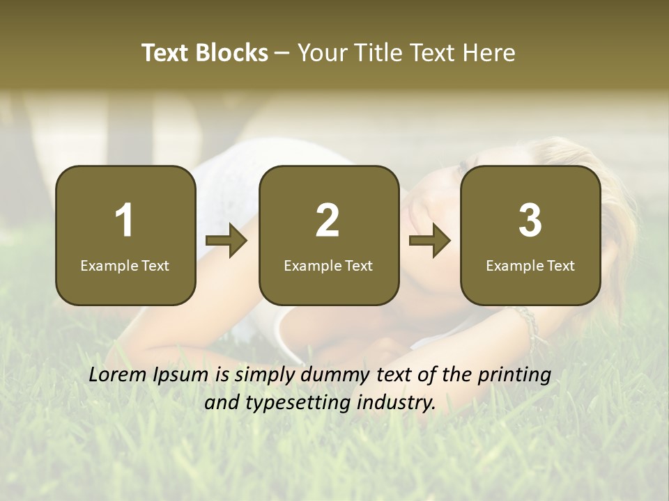 People Lawn Spring PowerPoint Template