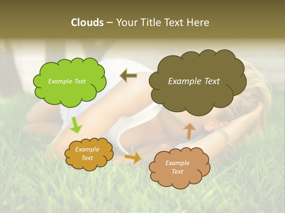 People Lawn Spring PowerPoint Template