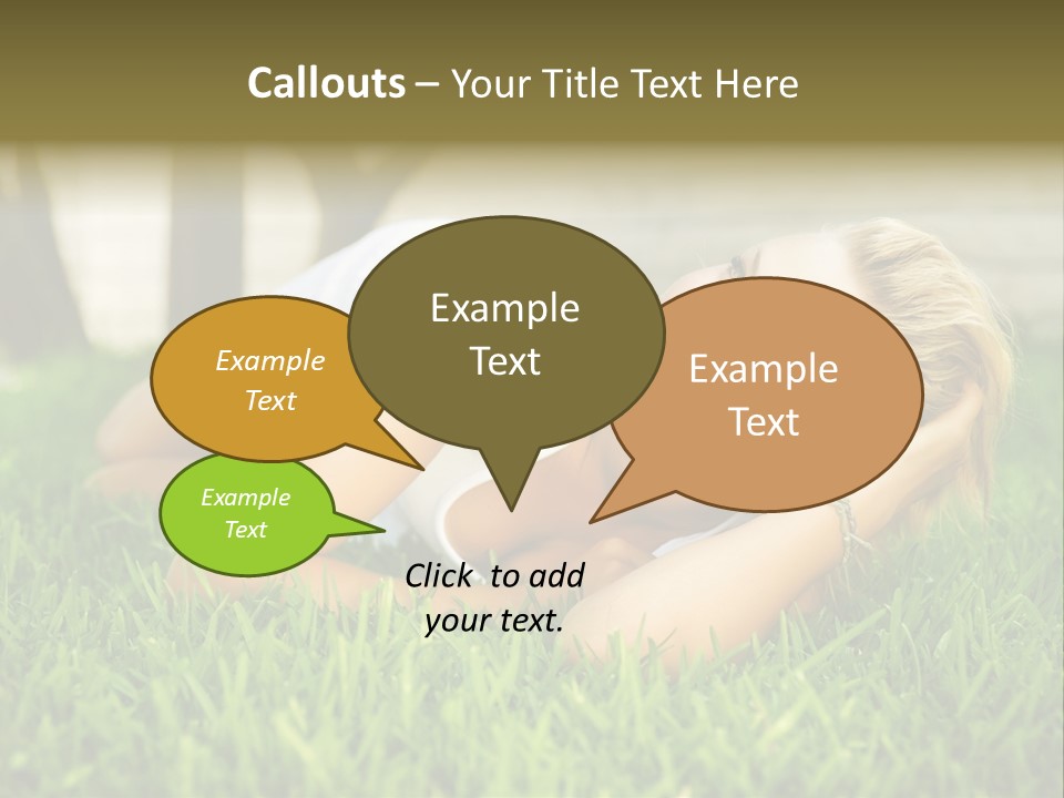 People Lawn Spring PowerPoint Template