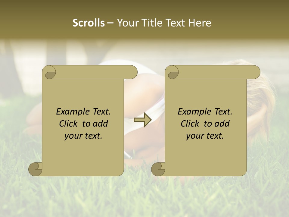 People Lawn Spring PowerPoint Template