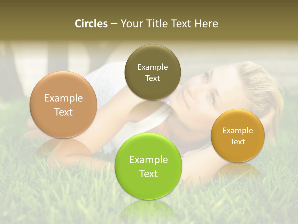 People Lawn Spring PowerPoint Template
