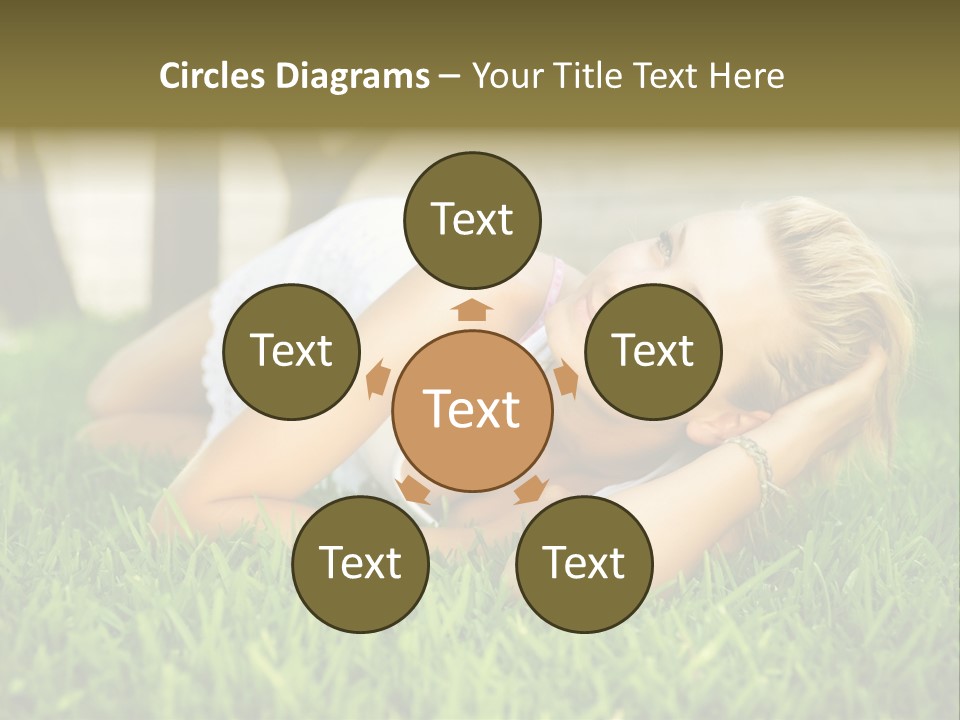 People Lawn Spring PowerPoint Template