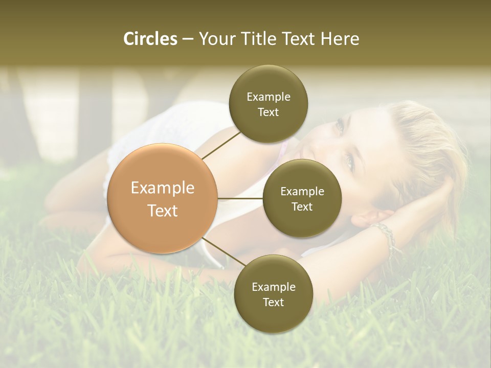 People Lawn Spring PowerPoint Template