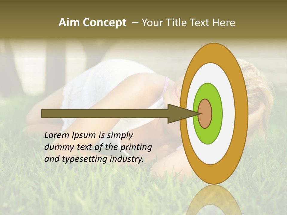 People Lawn Spring PowerPoint Template