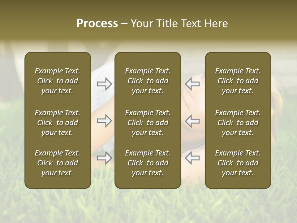 People Lawn Spring PowerPoint Template