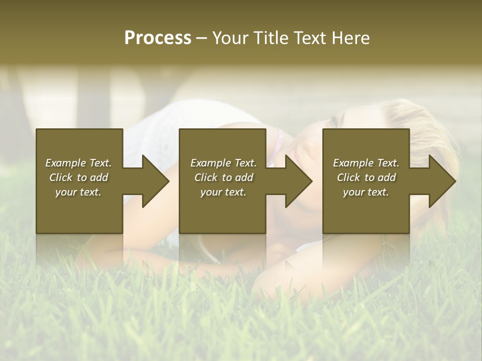People Lawn Spring PowerPoint Template