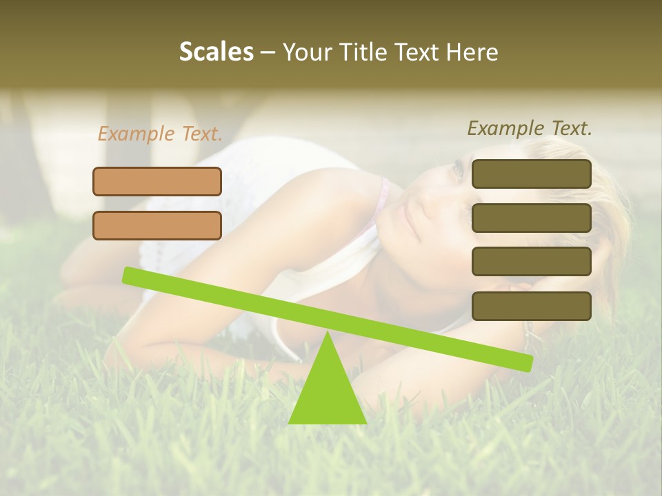 People Lawn Spring PowerPoint Template