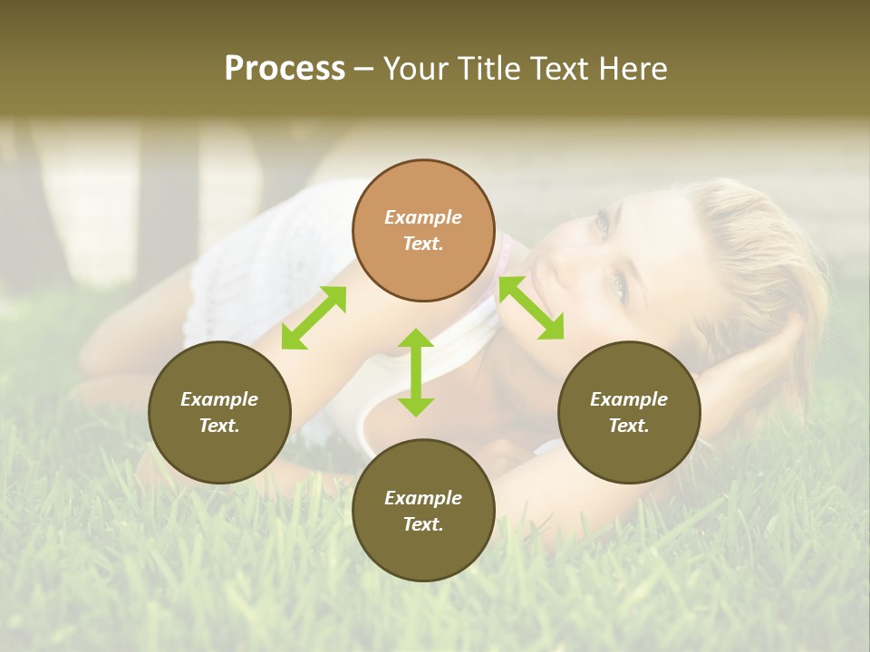 People Lawn Spring PowerPoint Template