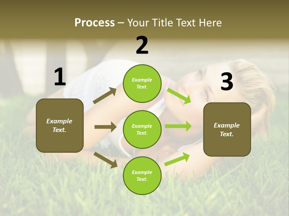 People Lawn Spring PowerPoint Template
