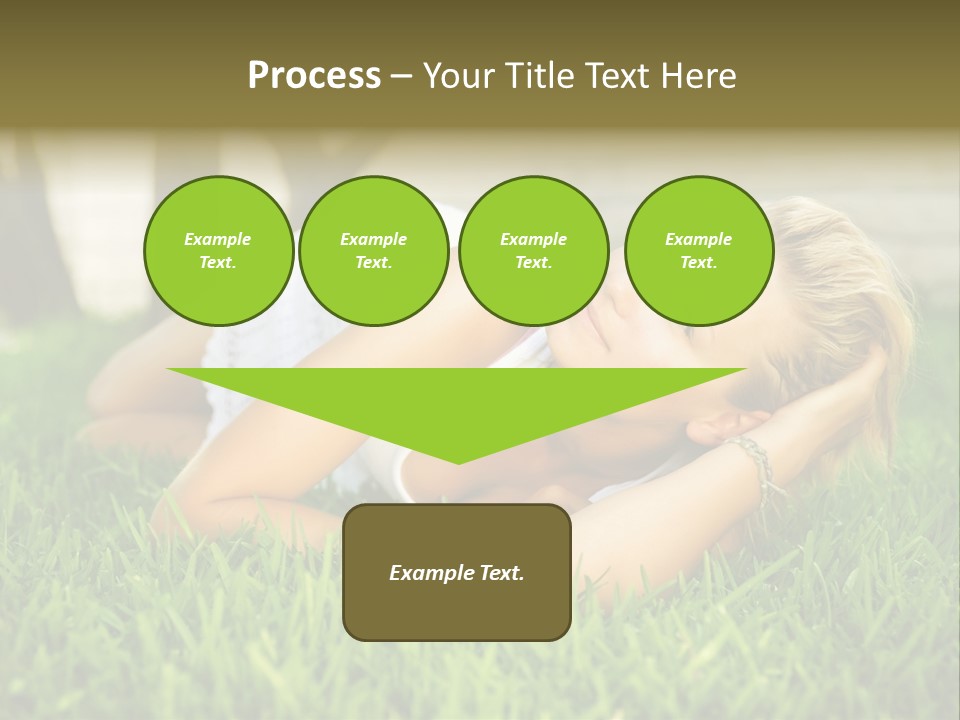 People Lawn Spring PowerPoint Template