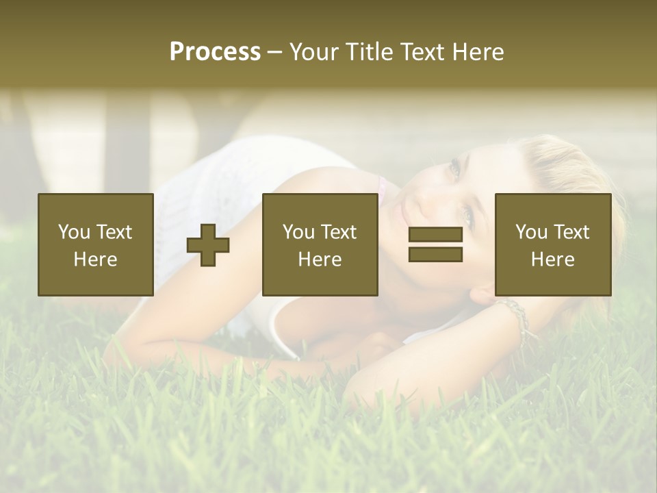 People Lawn Spring PowerPoint Template