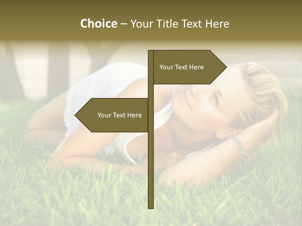 People Lawn Spring PowerPoint Template