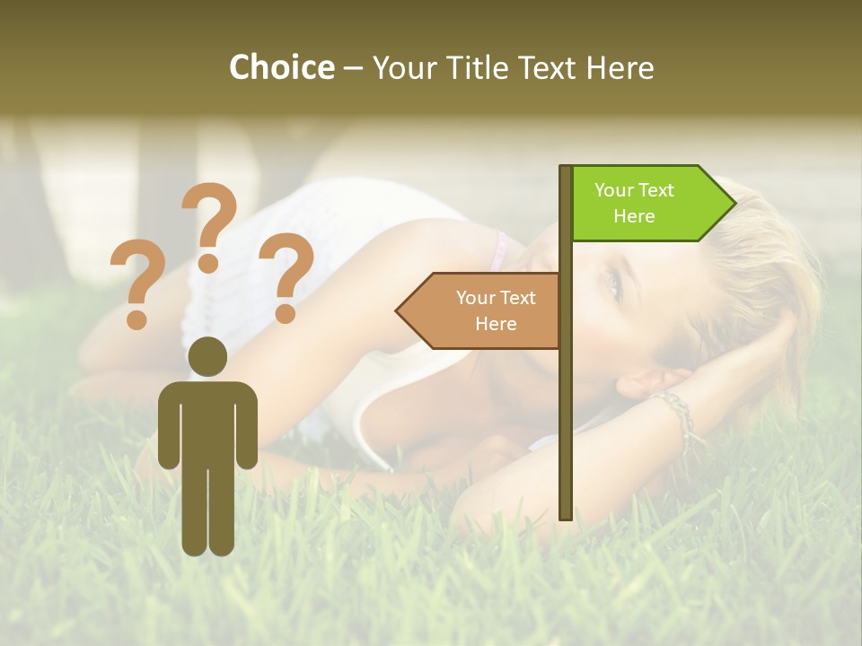 People Lawn Spring PowerPoint Template