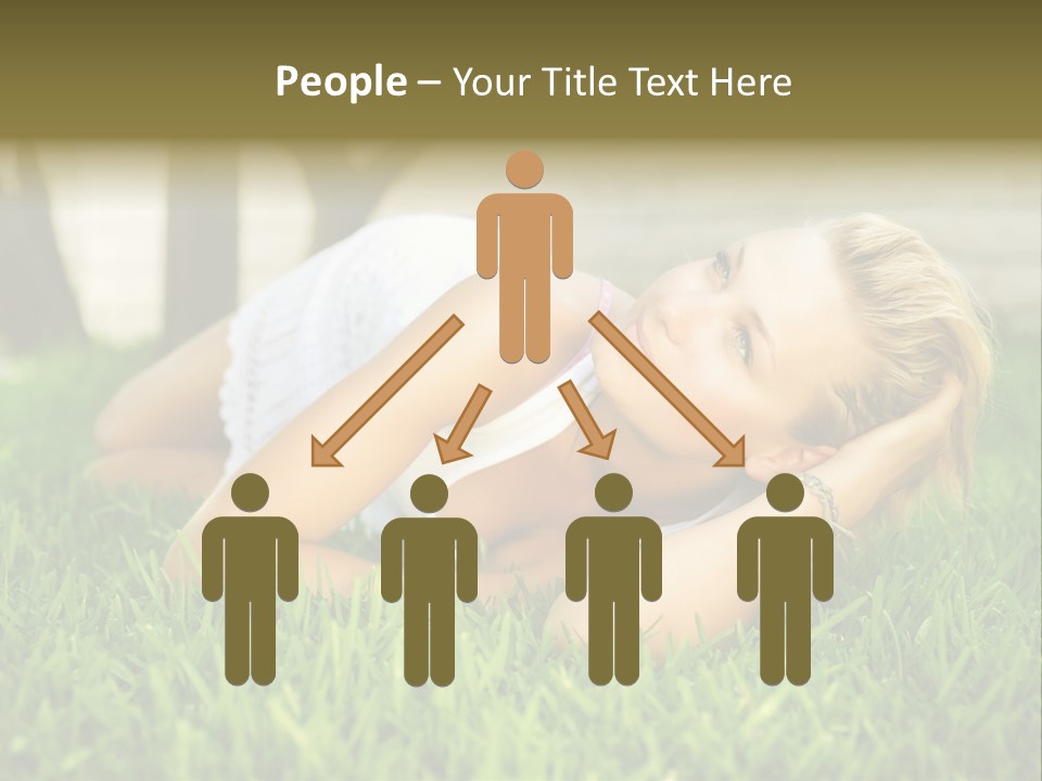 People Lawn Spring PowerPoint Template