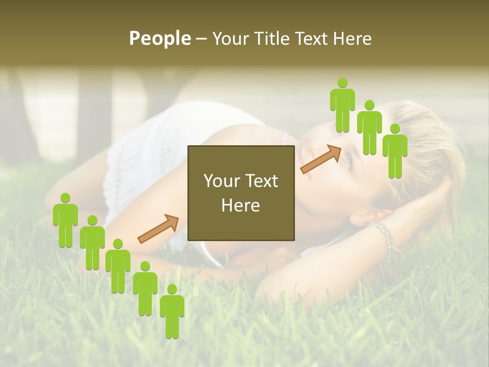 People Lawn Spring PowerPoint Template