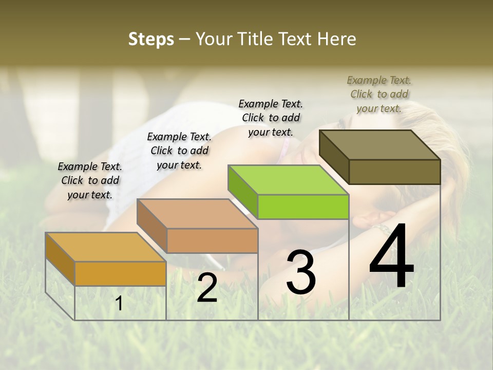 People Lawn Spring PowerPoint Template