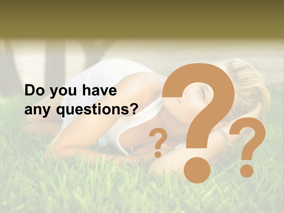 People Lawn Spring PowerPoint Template