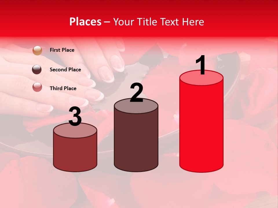 Rose Petals In Water PowerPoint Template