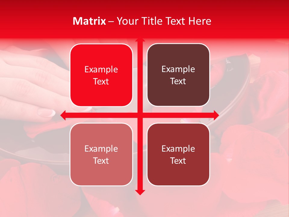 Rose Petals In Water PowerPoint Template