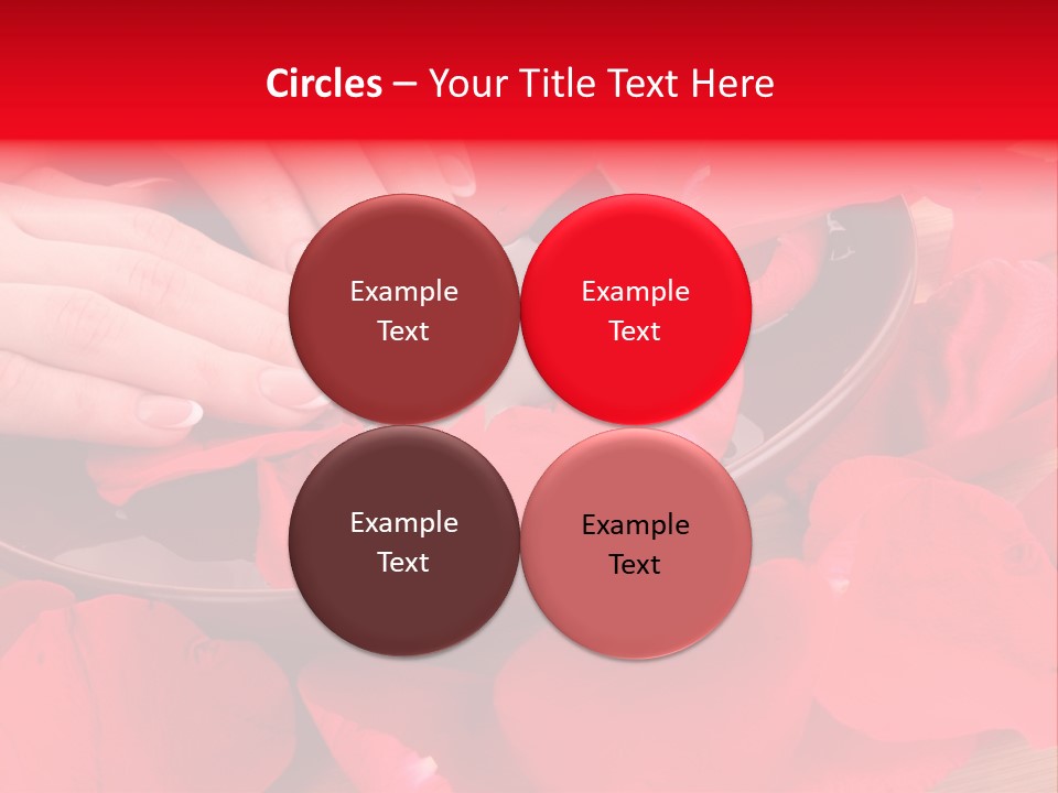 Rose Petals In Water PowerPoint Template