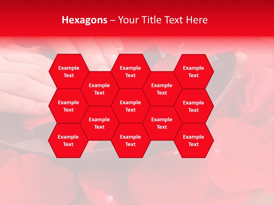 Rose Petals In Water PowerPoint Template