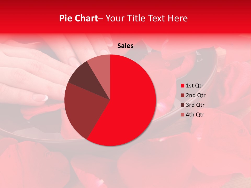 Rose Petals In Water PowerPoint Template