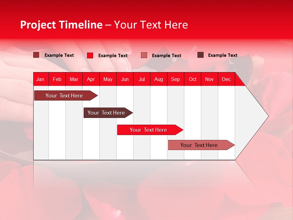 Rose Petals In Water PowerPoint Template