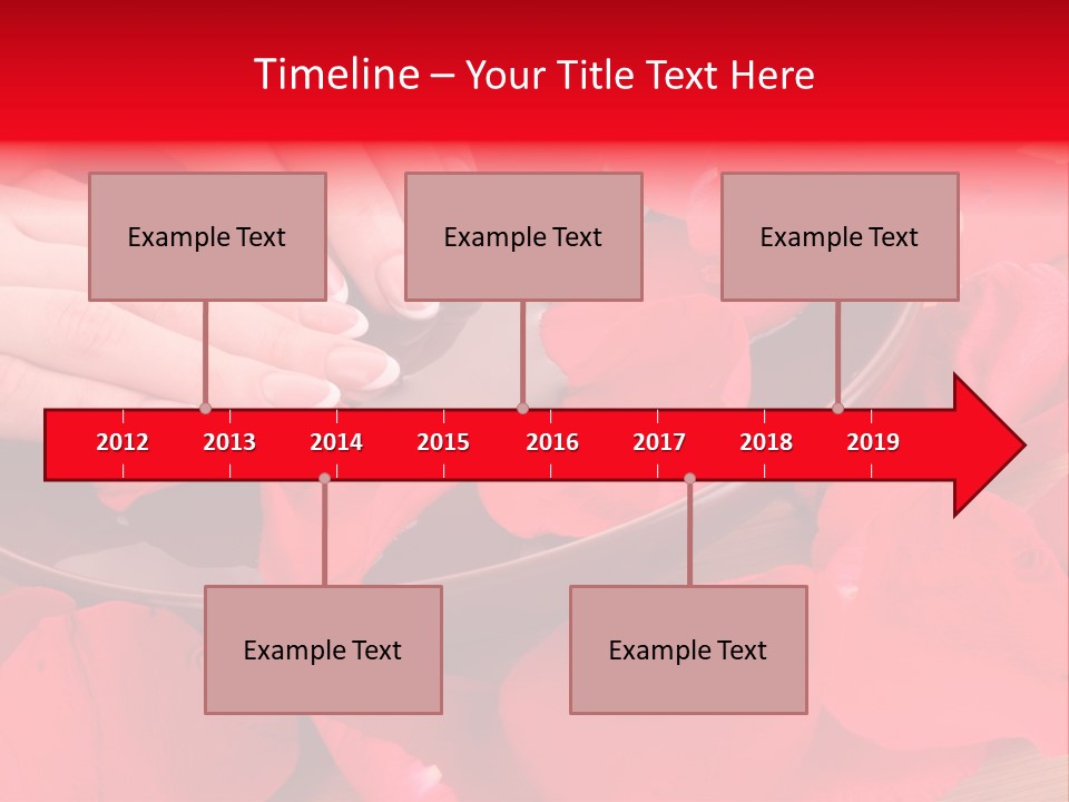 Rose Petals In Water PowerPoint Template