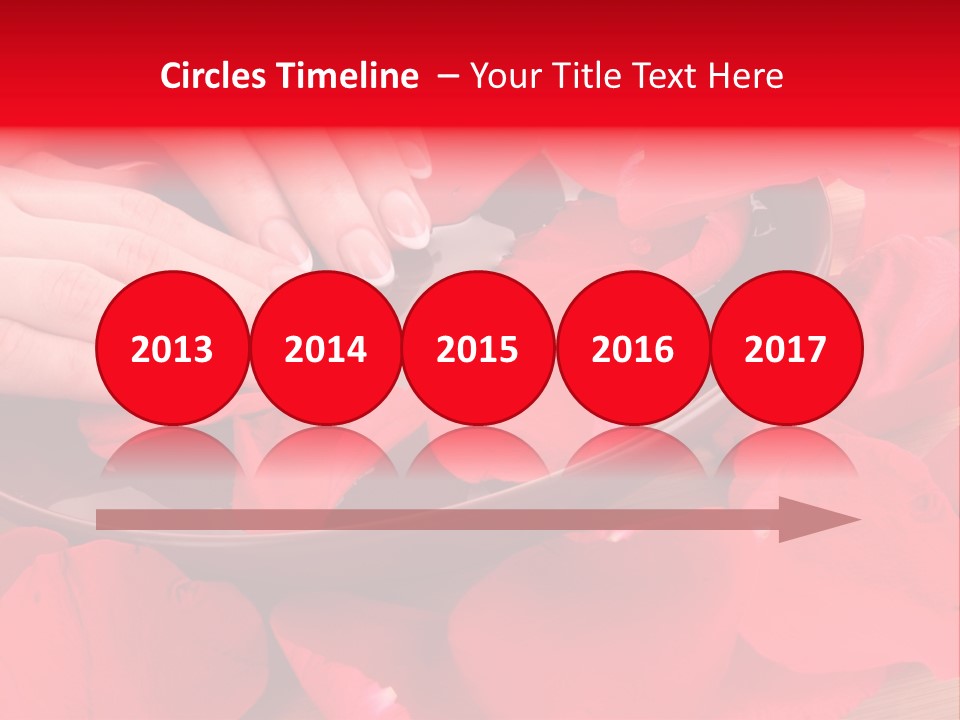 Rose Petals In Water PowerPoint Template