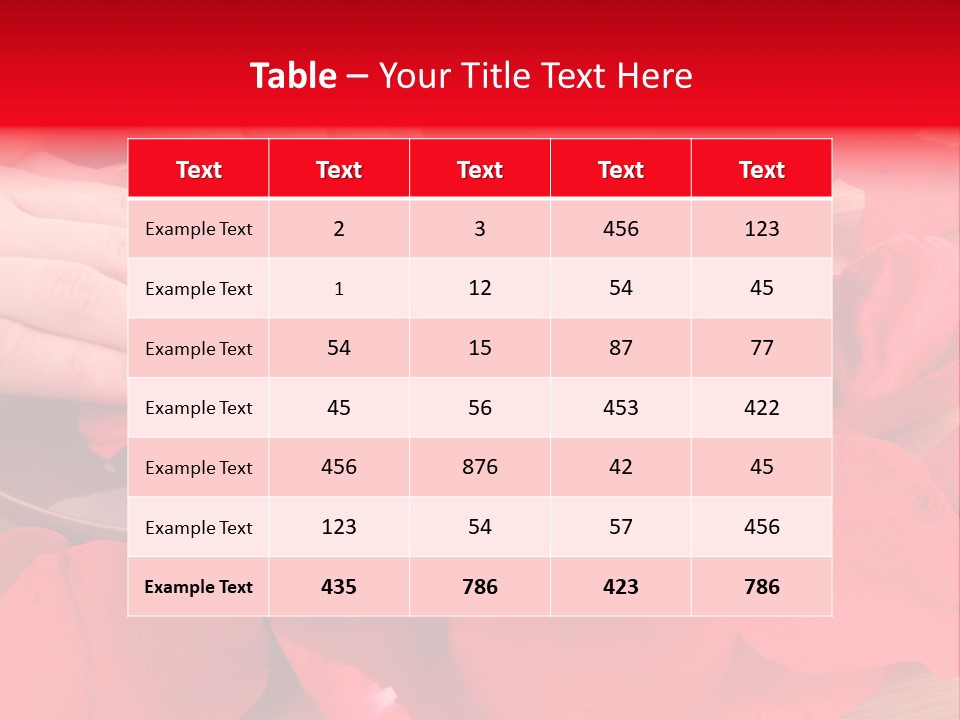 Rose Petals In Water PowerPoint Template