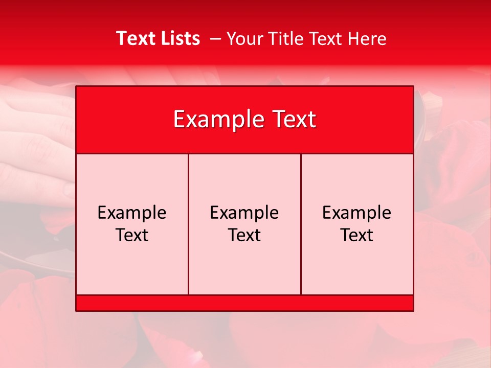 Rose Petals In Water PowerPoint Template