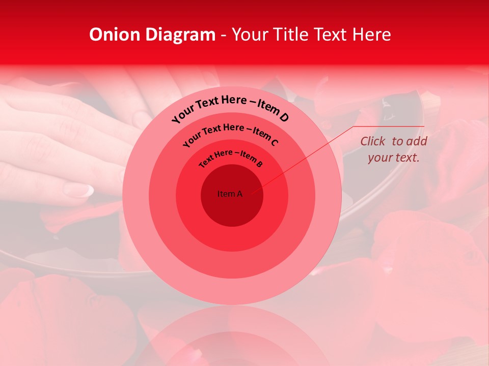 Rose Petals In Water PowerPoint Template