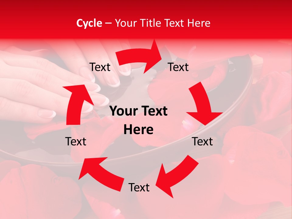 Rose Petals In Water PowerPoint Template