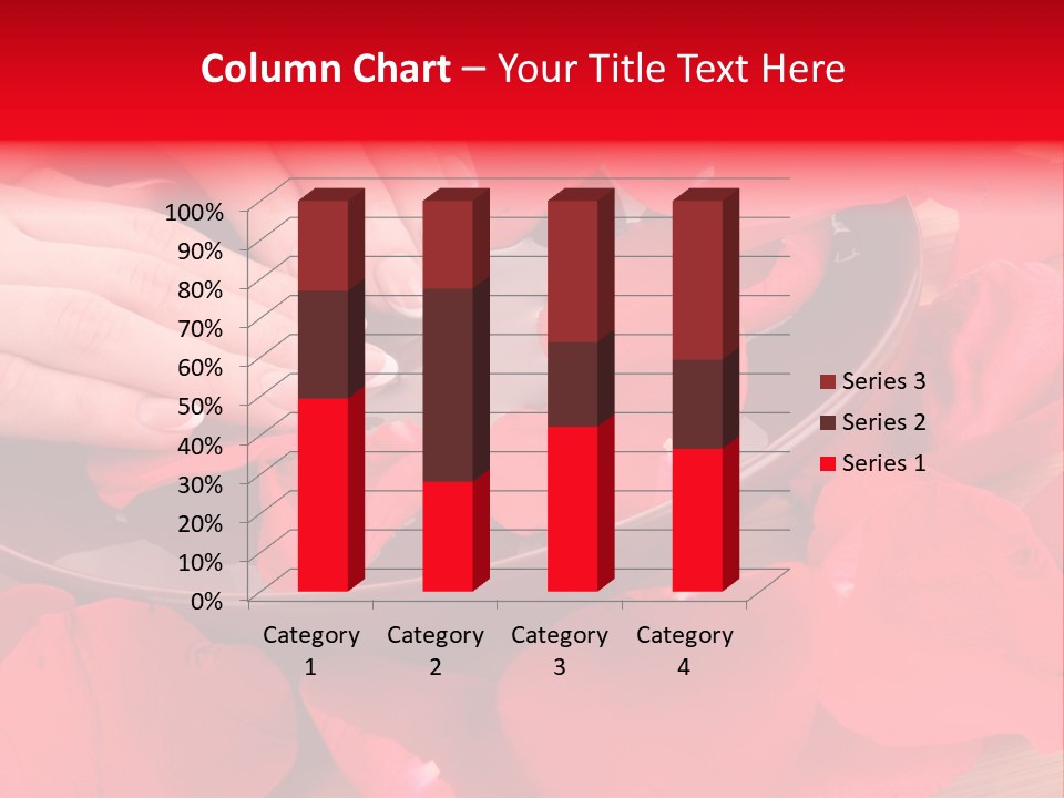 Rose Petals In Water PowerPoint Template