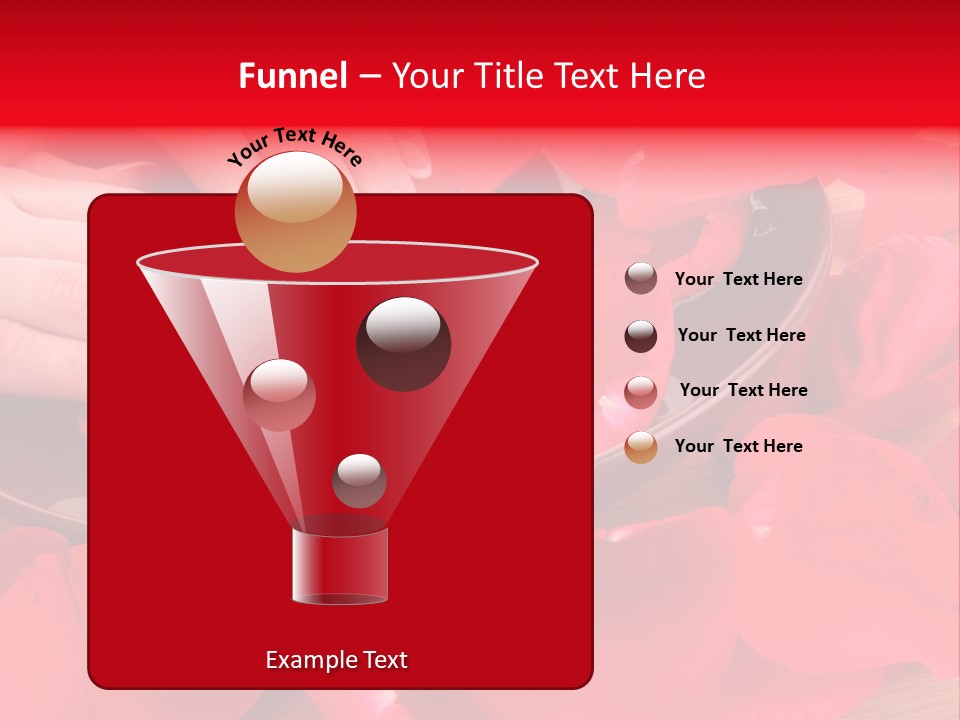 Rose Petals In Water PowerPoint Template