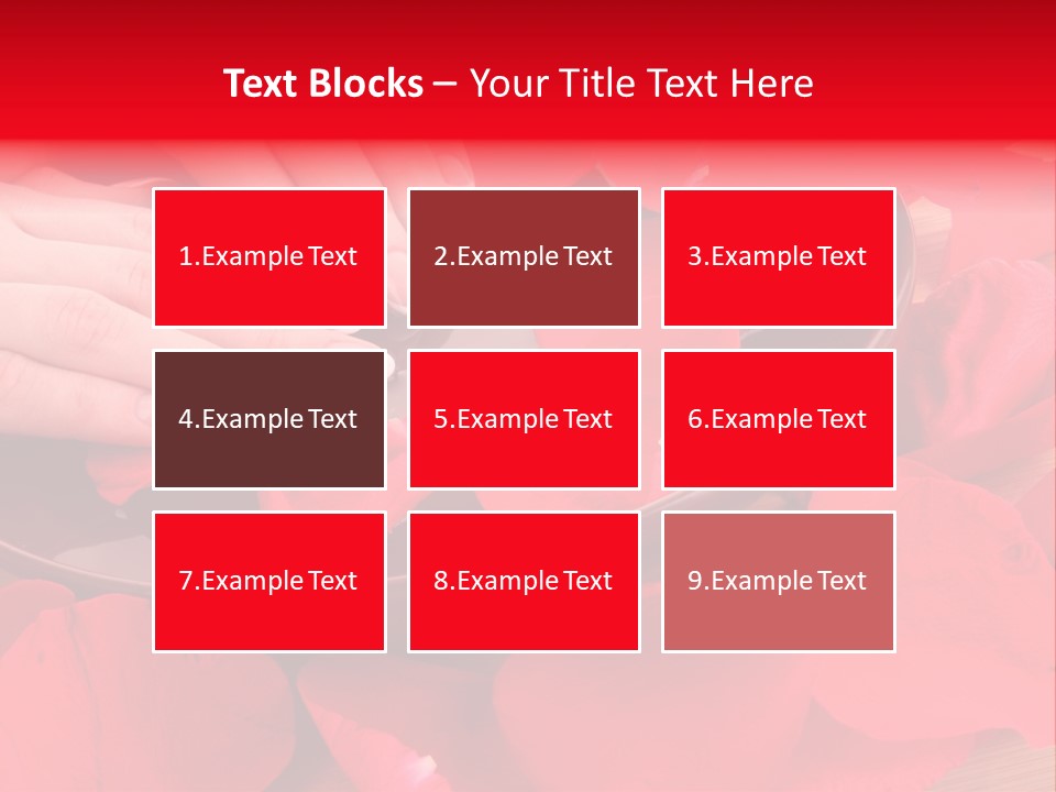 Rose Petals In Water PowerPoint Template