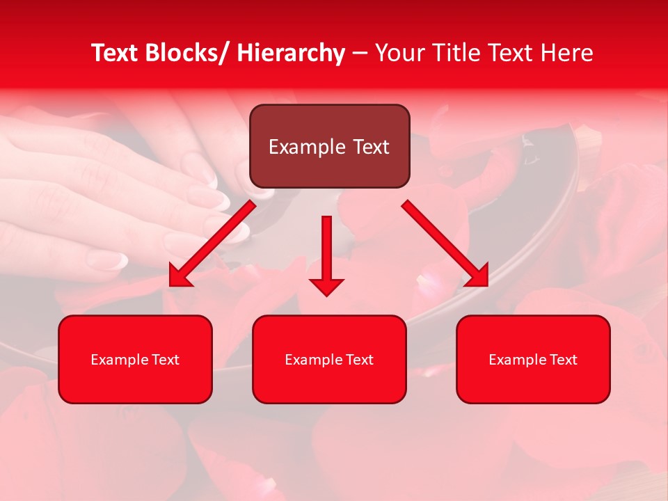 Rose Petals In Water PowerPoint Template