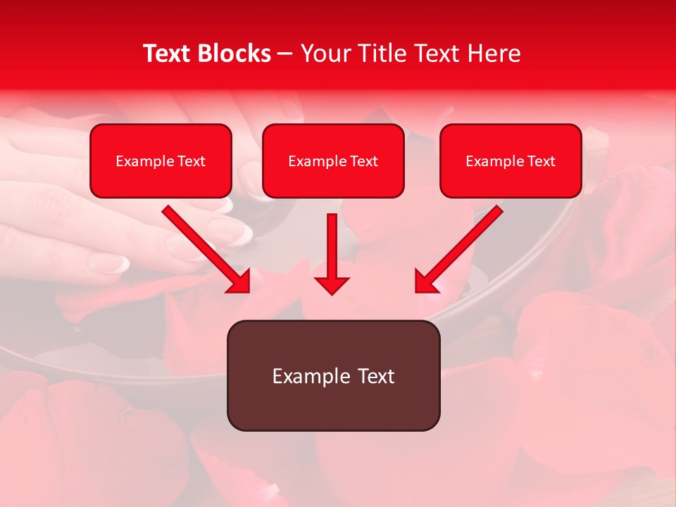 Rose Petals In Water PowerPoint Template