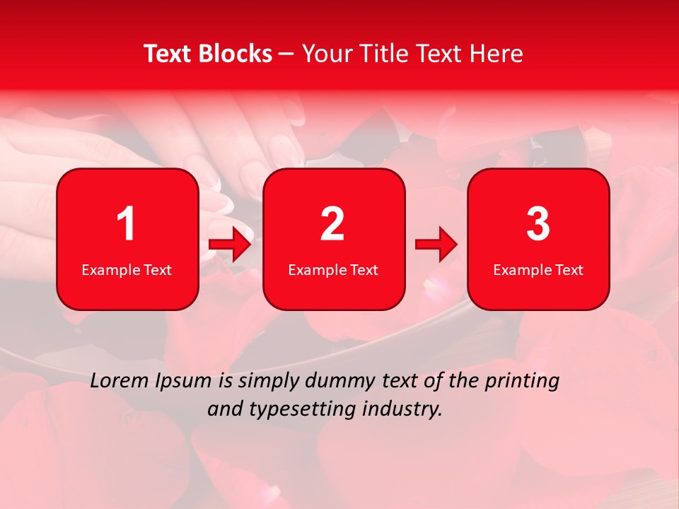 Rose Petals In Water PowerPoint Template