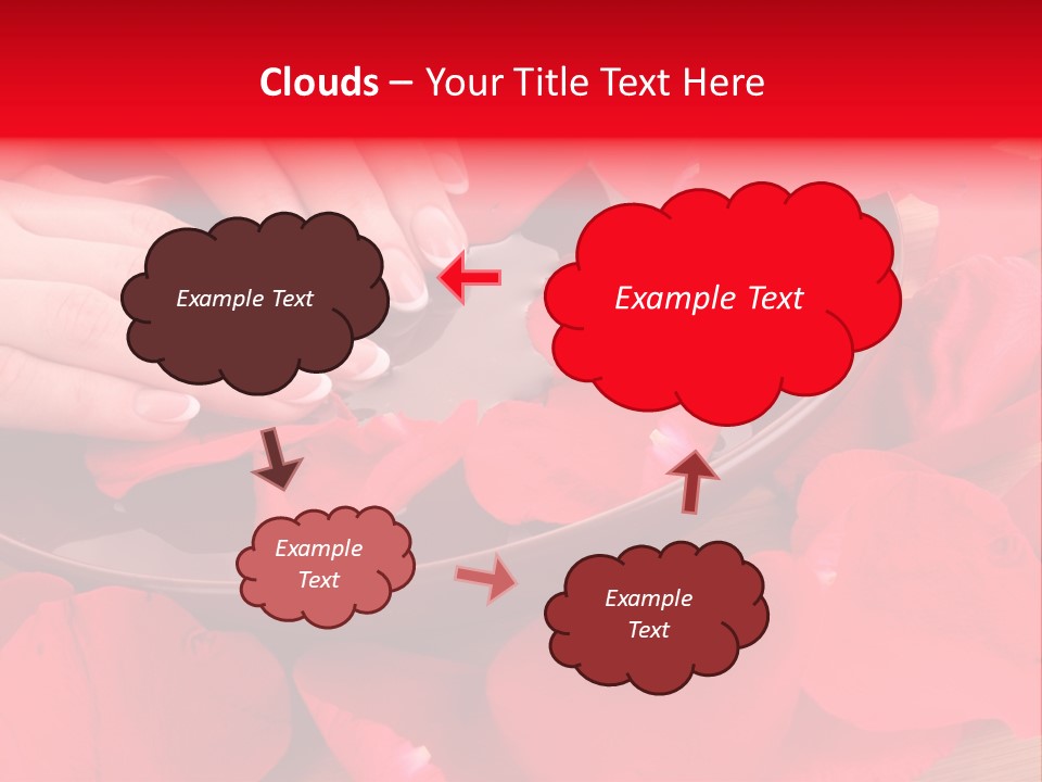 Rose Petals In Water PowerPoint Template
