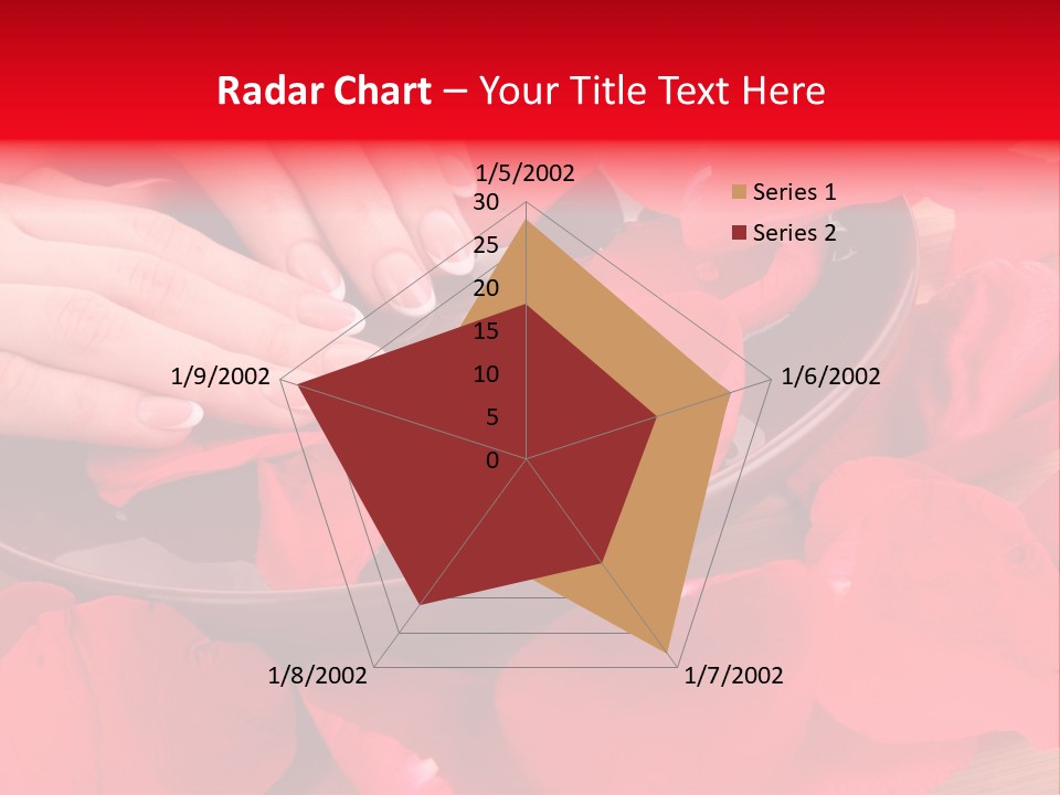 Rose Petals In Water PowerPoint Template