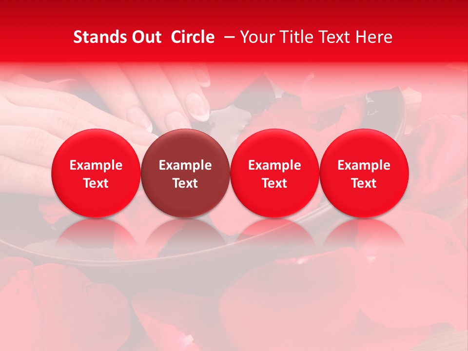 Rose Petals In Water PowerPoint Template