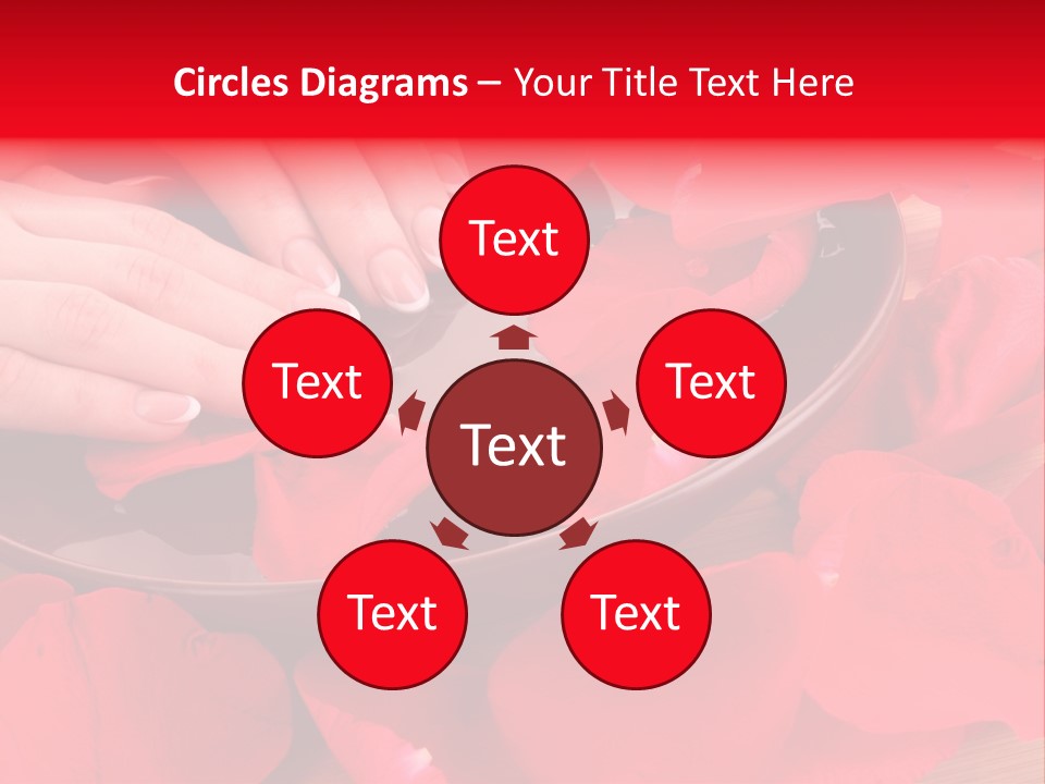 Rose Petals In Water PowerPoint Template