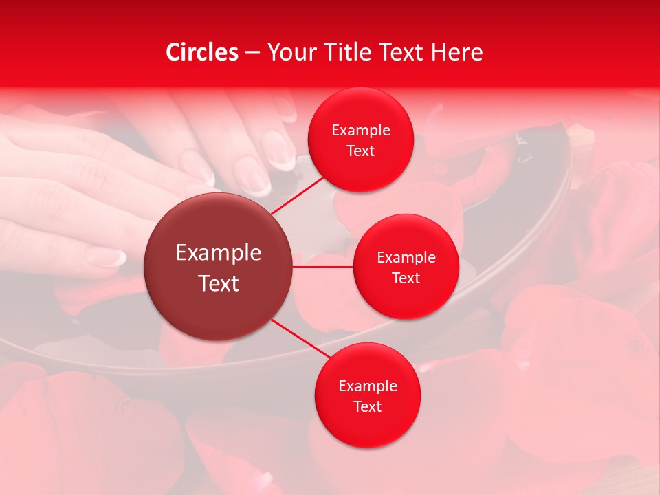 Rose Petals In Water PowerPoint Template