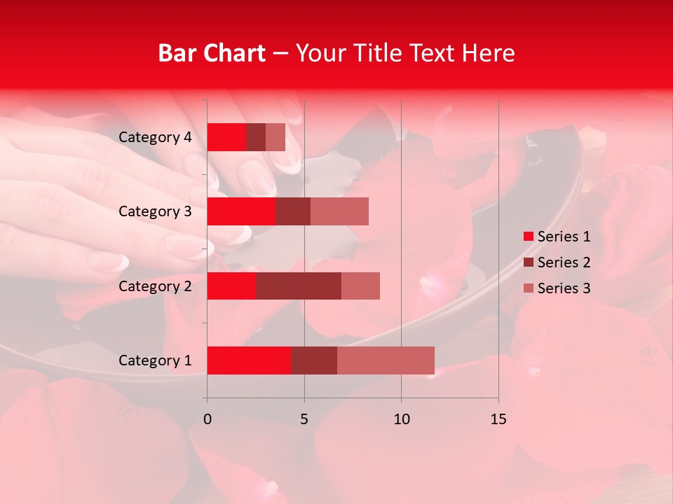 Rose Petals In Water PowerPoint Template