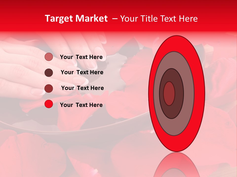 Rose Petals In Water PowerPoint Template