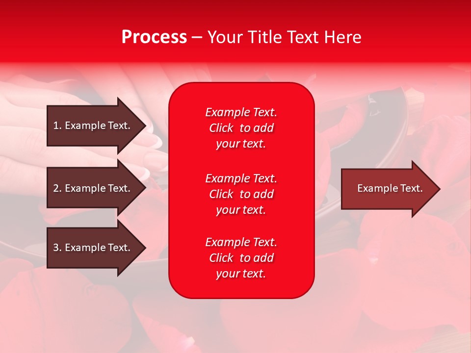 Rose Petals In Water PowerPoint Template